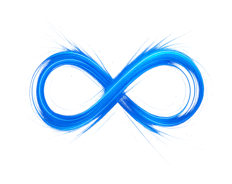 Símbolo infinito representando soluções AOF para atuação global